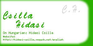 csilla hidasi business card